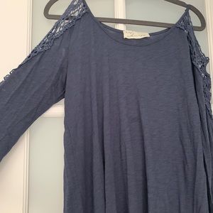 Vintage Havana Crochet Shoulder T-shirt